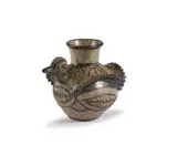 Rorke's Drift, A Stoneware Bird-shaped Vase, stoneware with incised decoration