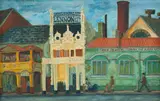 Faith Loy Plaut, Long Street, Cape Town, oil on board