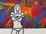 Richard Scott, My Orgasm, acrylic on canvas