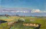 Frans Oerder, Dutch Landscape, oil on canvas