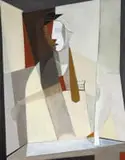 Marlene Von Dürckheim, Head of a Woman with Cello Mnemosyne III (Memory), oil on canvas