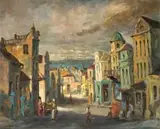 Tennant St, District Six by Alexander Rose-Innes, oil on canvas, sold Mar 2023