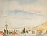 Damascus by Maud Sumner, watercolour and ink on paper, sold Mar 2023