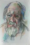 Gregoire Boonzaier, Self Portrait, pastel on paper