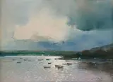 Dusk Oesterdam by Errol Boyley, oil on canvas, sold Mar 2023