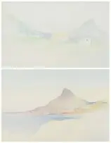 Vivian Gottlieb, Views of Signal Hill, two, watercolour on paper