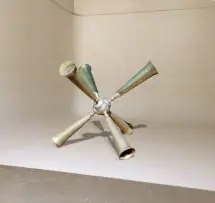 Gordon Froud, Herald II, 2022, silver plated brass, aluminium and plastic