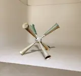 Gordon Froud, Herald II, 2022, silver plated brass, aluminium and plastic