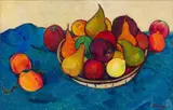 François Krige, Still Life with Fruit, oil on canvas