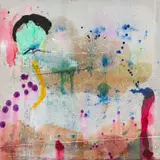Wayne Barker, Mephistopheles Meets Mowgli, mixed media on belgian linen
