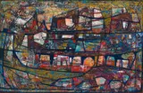 Larry Scully, Abstract, oil on board