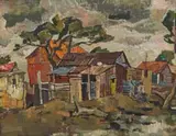 Lokasie Winter by Gregoire Boonzaier, oil on canvas, offered Nov 2022