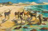 Marjorie Wallace, Donkeys on Beach