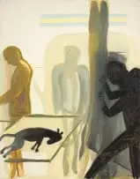 Vet by Simon Stone, oil on canvas, offered Nov 2022