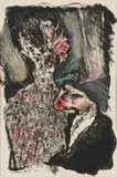 Figure in Dress by William Kentridge, lithograph on paper, sold Nov 2022