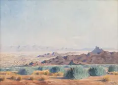 Axel Eriksson, Namibian Landscape, oil on canvas