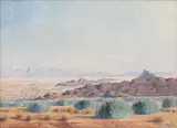 Axel Eriksson, Namibian Landscape, oil on canvas