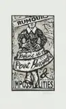 Rumours and Impossibilities by William Kentridge, linocut with hand colouring, sold Oct 2022