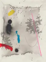 Mongezi Ncaphayi, Abstract I, ink and gouache on paper