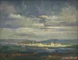 Johannes Oldert, View of Coastal Village