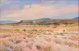 Christopher Tugwell, Landscape with Shepherd, Sheep and Windmill