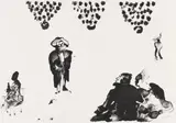 Robert Hodgins, Montmartre Suite XX, lithograph on paper