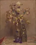Frans Oerder, Still Life with Irises and Sculpture