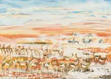 Gordon Vorster, Springbok Beneath Red Dunes
