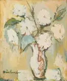 Carl Büchner, Blomme (Vase of White Flowers)