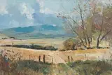 Errol Boyley, Landscape with Track through Farm Gate