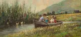 Christiaan Nice, Mother and Children in Boat