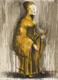 Deborah Bell, I Believe in All That Has Never Been Spoken, lithograph on paper