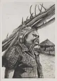 Phillemon Hlungwani, Ndhwalo va Ringetela Emakatleni (The Bigger Your Problems, the Harder You Must Work to Overcome Them), etching on paper laid down on card