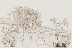 Carl Becker, An Afternoon with Mr Baines, etching on paper