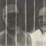 Behind Bars by Sam Nhlengethwa, lithograph on paper, sold Oct 2022