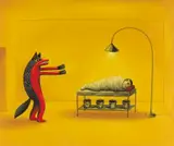 Racoon Ritual by Norman Catherine, gicleé print on paper, sold Oct 2022