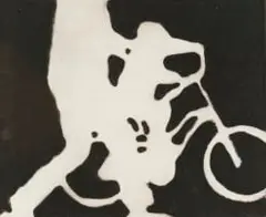 Fiona Pole, Bicycle, etching on paper