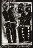 John Muafangejo, Old Fashion, linocut