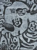 Wopko Jensma, Abstract Face, woodcut on paper