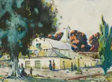 Sydney Carter, Market, Stellenbosch S. Africa