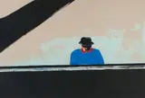 Ode to Thelonius Monk by Sam Nhlengethwa, colour lithograph on paper, sold Oct 2022