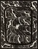 John Muafangejo, Design, linocut on paper