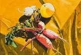 Denby Meyer, Fresh From the Garden, watercolour on paper