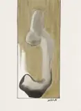Sidney Goldblatt, Sculptural Form in Grey and Gold
