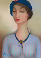 Pieter van der Westhuizen, Figure in Pastel, pastel on card