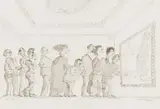 Bruce Backhouse, The Piss-Artist, ink on paper