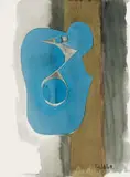 Sidney Goldblatt, Blue Abstract