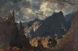 Edward Roworth, Stormy Mountain Landscape