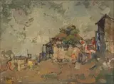 Rural Scene by Gregoire Boonzaier, oil on canvas laid down on board, offered Oct 2022
