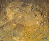 Gordon Vorster, Bushman Rock, mixed media on board